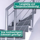 thumbnail of PRIOstahl Wandanker für Rundrohre Ø 42,4mm Pfostenhalter Rohrhalter Geländer aus Edelstahl V2A