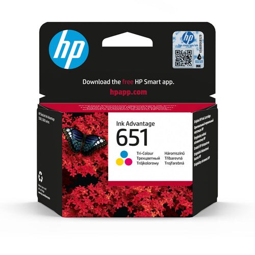 HP Original 651 Druckerpatrone - cyan, magenta, gelb (C2P11AE#BHK)