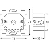 thumbnail of Busch-Jaeger Jalousiecontrol-Einsatz 6411 U/S-101 2CKA006410A0379