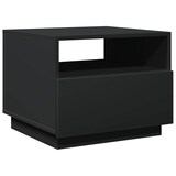 thumbnail of Mesa de centro con luces LED negro 50x49x40 cm