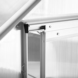 thumbnail of tectake Serre en aluminium, résistant aux UV, 185x190x195cm  blanc transparent - 402473