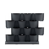 thumbnail of Prosperplast - Cascade Garden verticale kunststof plantenbak in antraciet kleur 68,5x19x54,6 cm