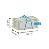 thumbnail of Housse d'extérieur pour coussins d'assise, gris, rectangulaire, 125 cm x 40 cm x 50 cm