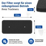 thumbnail of VIOKS Schwammfilter Filter 7er Set kompatibel mit Candy 40006731 für Trockner