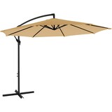 thumbnail of UAC Ampelschirm Sonnenschirm  Ø 300 cm, mit Kurbel, UV-Schutz bis UPF 50+, robuste(s) Schirmrippen Fußkreuz, Kurbelschirm, Taupe