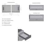 thumbnail of Teleskopauszug Vollauszug 100kg belastbar 1 Paar Schubladenauszüge Stahl 800mm