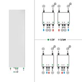 thumbnail of Vertikal Heizkörper Design Plan Wand Mittlenaschluss T22 1600 x 400 (HxB)-1281W