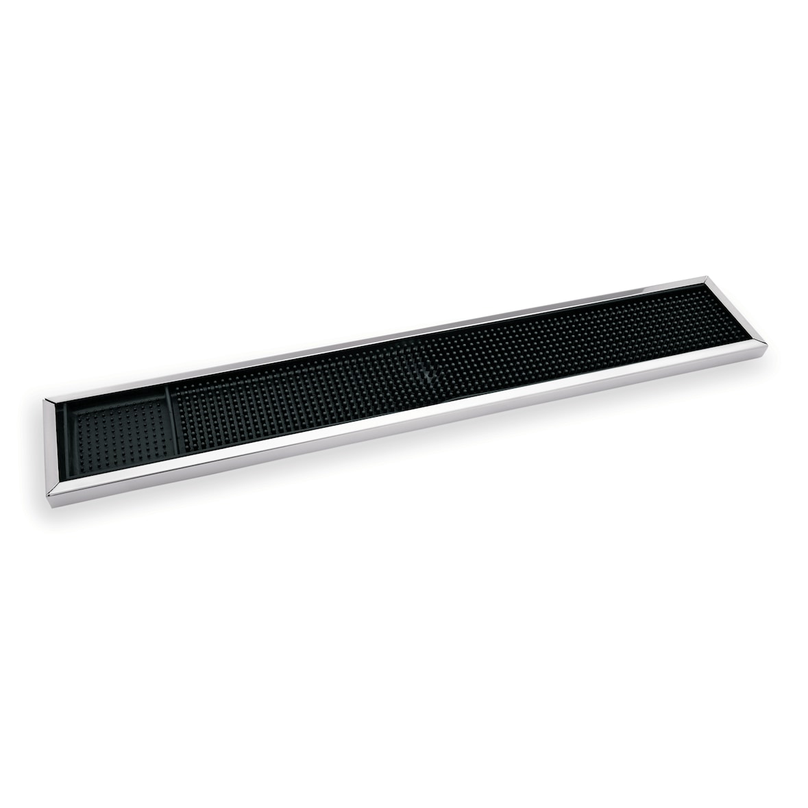 WAS Germany - Barmat met roestvrij stalen frame, 60 x 10 x 2 cm, rubber/verchroomd staal (9998600)