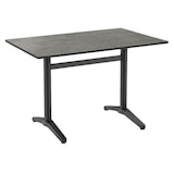 thumbnail of Gastro Outdoor Terrassentisch Richard Double | 120x80 cm | HPL Compact Zement Grau