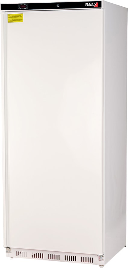 Romux® Gefrierschrank ABS 600 Liter mit 1 Tür 77 cm mit Statisch weiß | Gastro Gefrierschrank mit 600 L Kapazität - 7 Einlegeböden und 450 W