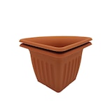 thumbnail of Eck-Blumentopf 6er-Set Terrakotta Pflanztopf Blumenkübel Pflanzkübel Pflanzgefäß Terrakotta