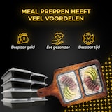 thumbnail of HGMD Meal Prep Bakjes - 15 stuks - 1 compartiment - Lunchbox - Diepvriesbakjes - Vershoudbakjes - Plastic Vershouddoos - 1L - BPA vrij