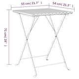 thumbnail of vidaXL 3-tlg. Bistro-Set Klappbar Schwarz Poly Rattan