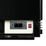 thumbnail of Romux® Vitrine Pasteleira Expositora Refrigerada Vertical 4 Prateleiras 1 Porta Preta 100 Litros Ventilada | Vitrine de Bancada Cristal Reto