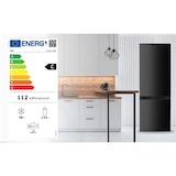 thumbnail of PKM Kühlgefrierkombination KHKG173BC schwarz 161L Kühlschrank LED