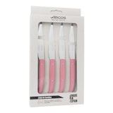 thumbnail of Arcos Bestek messenset 4 stuks, Roestvrij staal 110 mm, gladde rand, roze