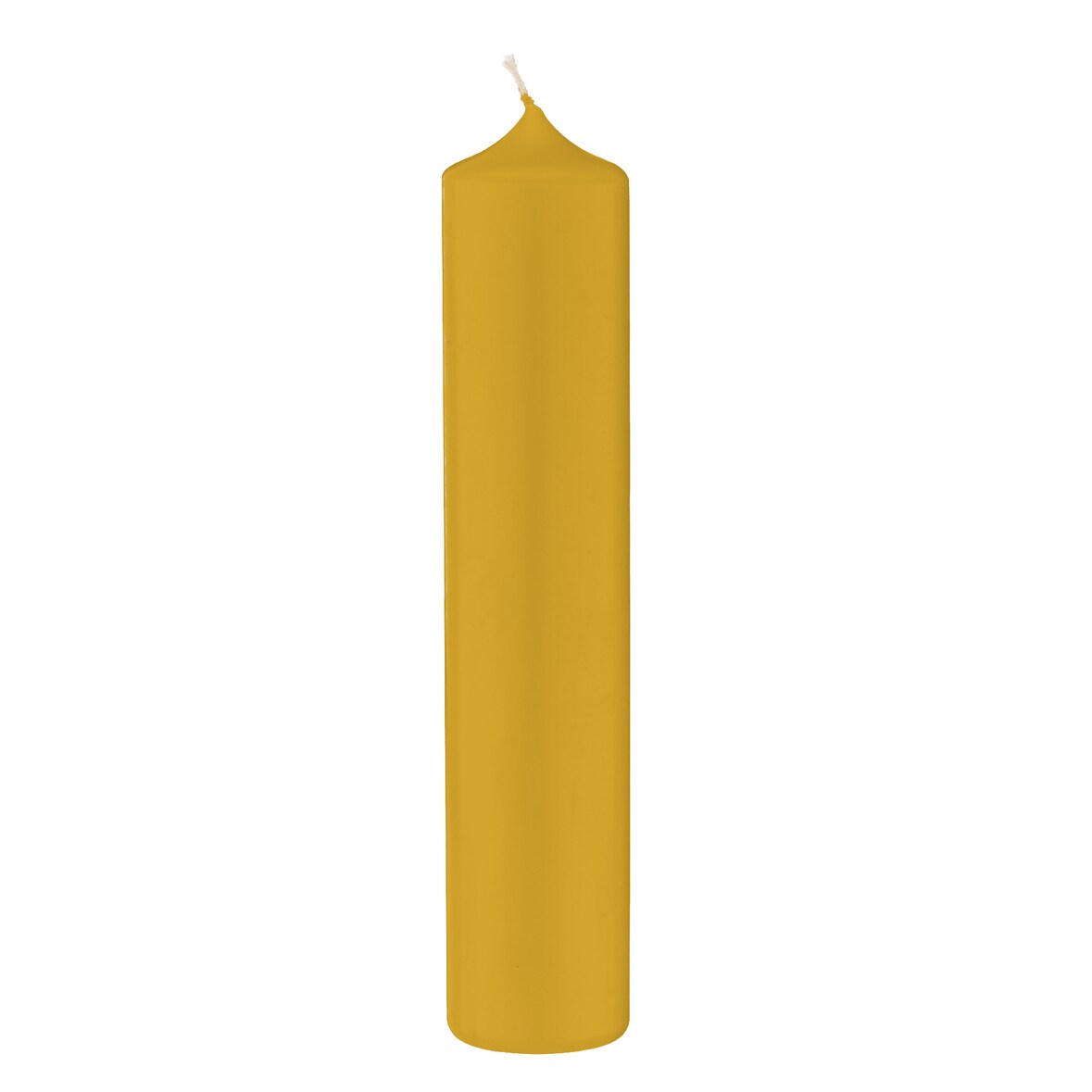 4 Altar Kerzen Senf Mustard 10% BW Anteil (Bienenwachs Kerzen) 30 x 8 cm im XXL Format
