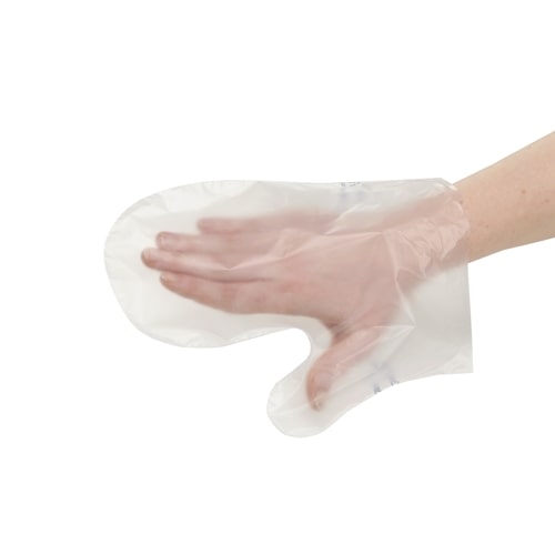 PAPSTAR 1000 Fäustling Handschuhe, Clean Hands transparent