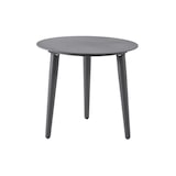 thumbnail of Mesa Auxiliar de Exterior Redonda, Diámetro: 50 cm, Altura: 45 cm, Aluminio Color Gris