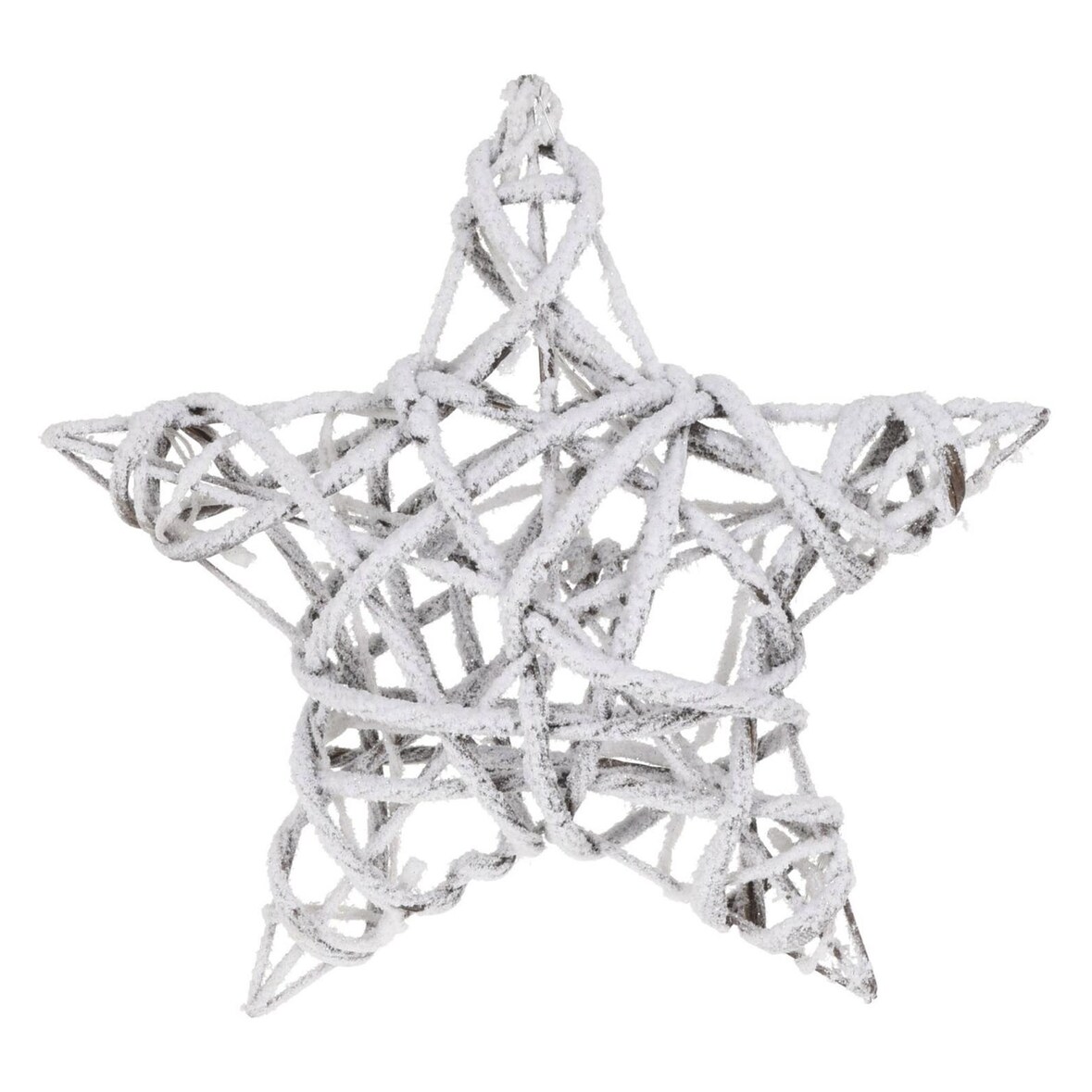 WellHome - Stella di Natale luminosa con 15 LED bianco caldo 40x40x10cm