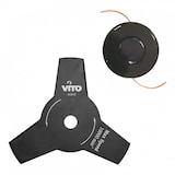 thumbnail of 43 Cm3 Thermische Bosmaaier 2T 1.5CV Motor + 3-tands Mes + Draadspoel + VITO Draagriem