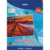 thumbnail of STYLEX® 28690 Aquarellblock - A4, 185 g/qm, 24 Blatt