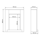 thumbnail of Xaralyn Hamar Cornice Per Caminetto In Legno Mdf Stile Moderno e Lineare Bianco