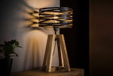 thumbnail of KAWOLA Tischleuchte DALIAN Tischlampe Holz/Metall schwarz