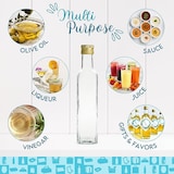 thumbnail of 20 mini glazen flessen 100ml met gouden schroefdop + 20 doosjes voor olie, azijn, alcohol, sauzen en monsters