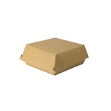 thumbnail of Ekoe composteerbare hamburgerdoos van kraftkarton 17,5x17,5x8 cm, 100 stuks