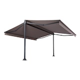 thumbnail of Store double pente Mabay 4,20x2x2,00 M Intersun Manuel (Manuelle - Gris anthracite structuré RAL7016ST - Taupe 300g/m²)