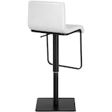 thumbnail of Banco de bar em couro sintético Limon branco/preto