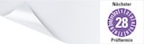 thumbnail of Dreifke® Kabelprüfplakette Nä.Prüftermin 28, violett, Folie, selbstkl., 95x25mm, 6 Stk.