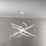 thumbnail of Lámpara de araña LED moderna Tornado, 69 W, 4450 lm, 1163/S80, color blanco