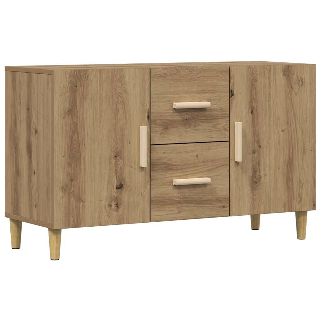 vidaXL Sideboard Artisan-Eiche 100x36x60 cm Holzwerkstoff