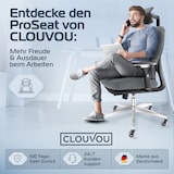 thumbnail of CLOUVOU ProSeat, ergonomischer Bürostuhl, thermoregulative Materialien, 4D-Armlehnen, 3D-Kopfstütze, BladeWheels, Anthrazit
