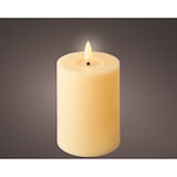 thumbnail of Flammenlose LED Kerze 12cm Timer Outdoorkerze Stumpenkerzen Tischkerzen Warmweiß Dekokerze Kerzen Timerfunktion Kunstkerze Blockkerzen Creme Warm Weiß