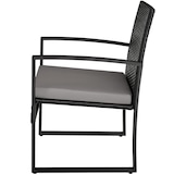 thumbnail of tectake Ensemble de salon de jardin en rotin Granada avec table pour 2 personnes Noir - gris clair/noir - 404994
