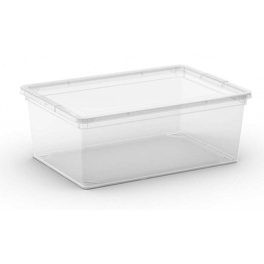 PROREGAL Mega Deal 5x Mehrzweck Aufbewahrungsbehälter HIPPO mit Deckel, HxBxT 15x37x26cm, 11 Liter, Transparent, Behälter, Box, Aufbewahrungsbehälter