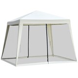 thumbnail of Outsunny - Gartenpavillon - 3x3m - Metall und Polyester - cremeweiß