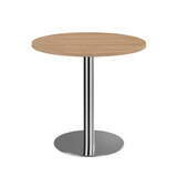 thumbnail of Säulentisch -  rund - 750 x Ø 1000 mm - chrom/nussbaum 338534