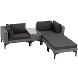 thumbnail of tectake Conjunto de descanso em rattan com estrutura em alumínio BELLARIA  Cinzento