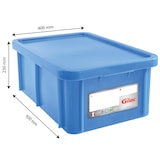 thumbnail of GILAC Bac renforcé HACCP 600 x 400 + couvercle - 35 L - Bleu G119810