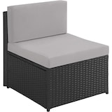 thumbnail of tectake Conjunto de muebles de polirratán Verona con cojines para 6 personas, para exteriores y jardín, negro