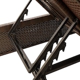 thumbnail of vidaXL Ligbed 2-persoons met kussens poly rattan bruin