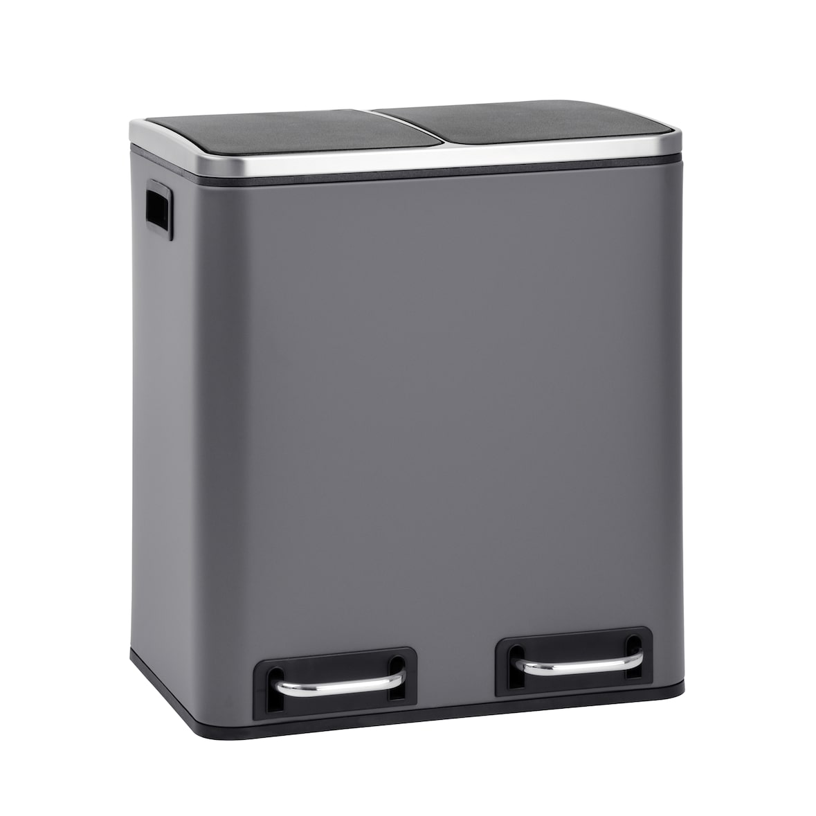 SVITA TM2X15 Afvalbak 30 afvalscheidingssysteem afvalbak met compartimenten grijs