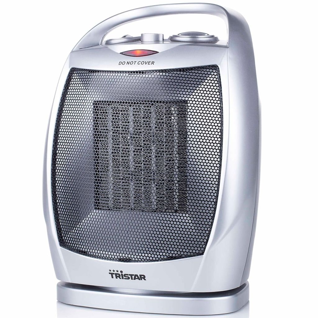 Tristar Elektroheizer KA-5038 Oszillierend PTC-Keramik 1500 W Silbern