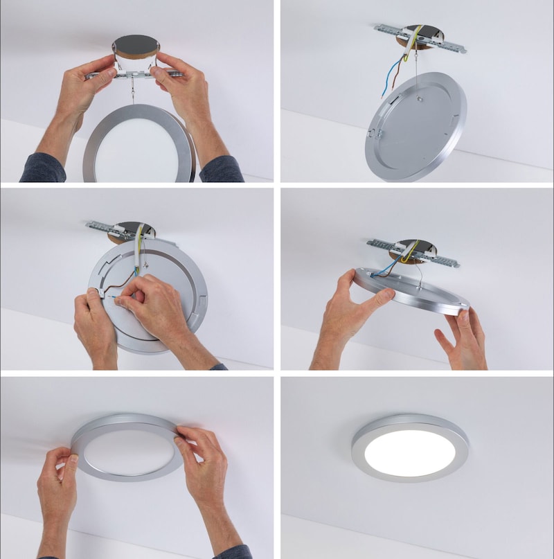 Paulmann Panneau encastré LED 2in1 Cover-it rond 225mm 16,5W 1200lm ...