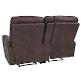 thumbnail of 2er Kinosessel HWC-K17, Relaxsessel Fernsehsessel Sofa, Nosagfederung Getränkehalter Fach ~ Stoff/Textil braun