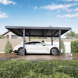 thumbnail of Weide Metta Stahl Carport – freistehend mit Pultdach | 3,2 x 5,5 m | Anthrazitㅤ3.2 x 5.5 Meter